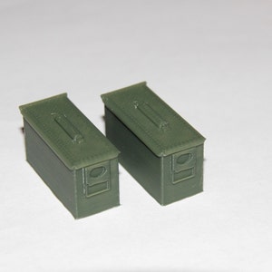 Miniature 3d Printed Ammo Cans