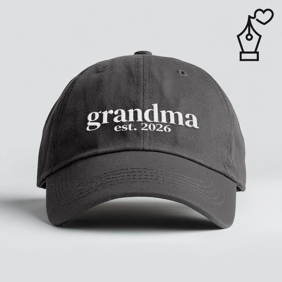 New Grandma Nana Gigi Baby Announcement Baseball Cap Embroidered