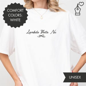 Lambda Theta Nu Comfort Colors-shirt vrouwenshirt met grafische print