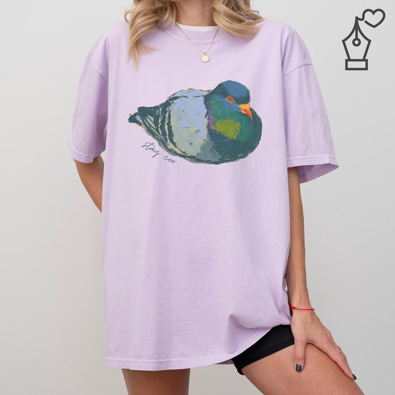 Stay Coo Pigeon Shirt Pigeons Gift Tee Comfort Colors Tshirt image 5