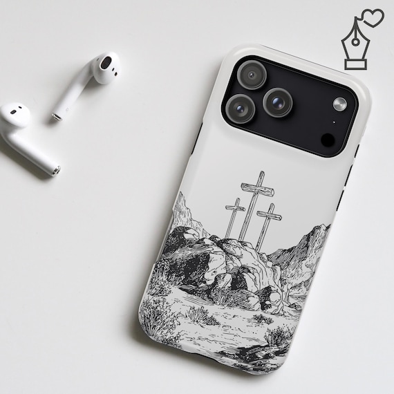 Christian Cross Phone Case iPhone 17 Protective Cover Religious Faith  Inspired Scripture Design
