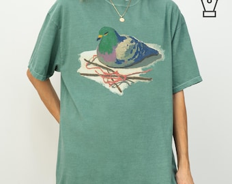 Camiseta Pigon Shirt Pigons Nest Comfort Colors Camiseta Regalo