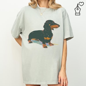 Comfort Colors Dachshund T-Shirt: Dog Lover Gift, Animal Print Tee