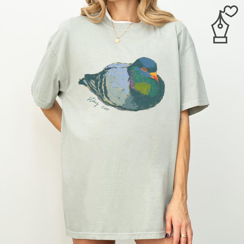 Stay Coo Pigeon Shirt Pigeons Gift Tee Comfort Colors Tshirt image 4