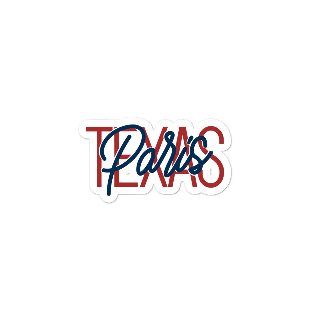 Paris Texas Script Stickers Etsy