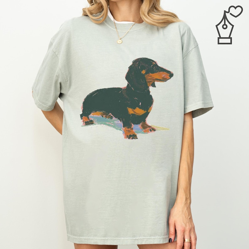 Dachshund T Shirt Weenie Dog Graphic Tee Cute Dog Shirt Comfort Colors Tee Dog Lover Shirt Funny Dog T Shirt Quirky Animal Tee Pet Lover Shirt Playful Dog Graphic Tee Animal Lover Apparel Casual Dog Shirt Unique Dachshund Shirt Cozy Dog T Shirt Dog Owner Gift Animal Inspired Tee Comfortable Dog Shirt Wiener Dog Shirt
