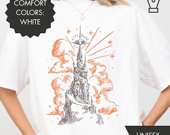 Vintage Eye of Sauron Comfort Colors Shirt Dark Fantasy Graphic Tee