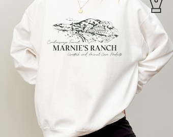 Marnie&#39;s Ranch Vintage Crewneck Sweatshirt - Cozy Unisex Pullover for Stardew Valley