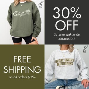 a woman wearing a sweatshirt and shorts with the words, 30 % off, and