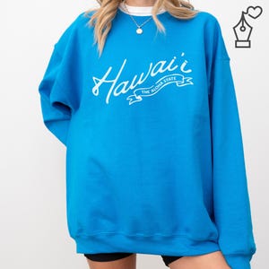 Sweat-shirt ras du cou Hawaii : pull unisexe Aloha State
