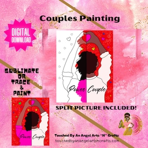 DIY Paint Party/ Pre-drawn /Outline Canvas /Adult Painting / Paint & Sip, DIY Paint Party / Pre-Sketched / Art Party/ Coloring Pag