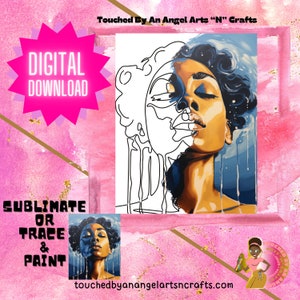 DIY Paint Party/ Pre-drawn /Outline Canvas /Adult Painting / Paint & Sip, DIY Paint Party / Pre-Sketched / Art Party/ Coloring Page