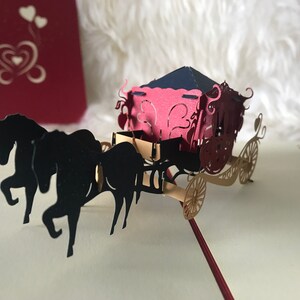 Carte de transport/Thanksgiving, carte d’anniversaire, carte de fête des mères, mariage, carte de félicitation/cravate POPUP 3D cartes de voeux pour toutes les Occasions