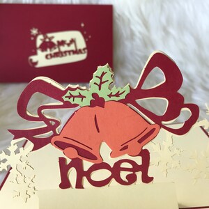 Santa -tarjeta especial de Navidad para Navidad / Feliz Navidad / Handmand tarjetas de felicitación 3D, tarjetas de felicitación pop-up hechas a mano para Navidad