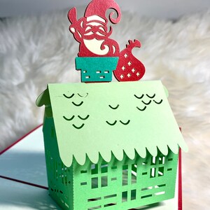 Navidad -tarjeta especial de Navidad para Navidad / Feliz Navidad / Handmand tarjetas de felicitación 3D, tarjetas de felicitación pop-up hechas a mano para Navidad