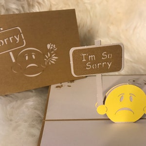 Sinto muito/cartão de ação de graças, cartão de aniversário, cartão de desculpas, casamento, cartão de parabéns/cartões pop-up 3D manuais para todas as ocasiões