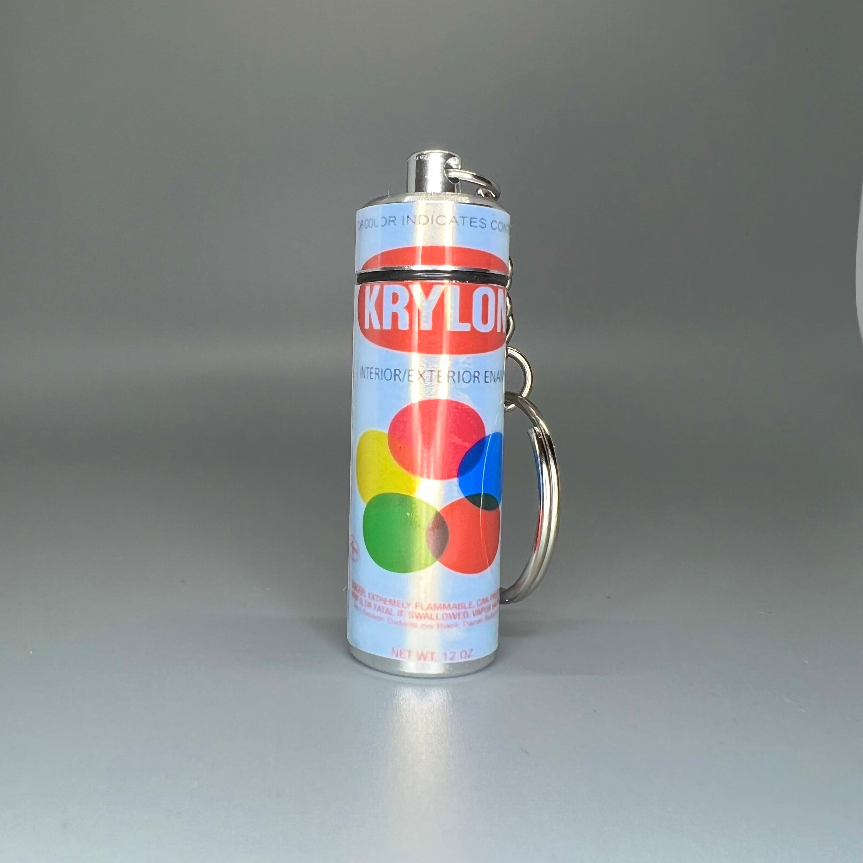 Mini Spray Paint Can Key Chains Pill Box W/ Bottle Opener Krylon