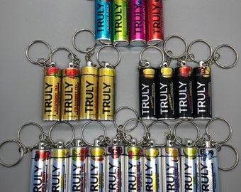 Mini Truly Hard Seltzer Can Key Chains - Pill Box - w/ Bottle Opener - Mini Food - Container - Vitamin Storage - 22 Flavors - Gift