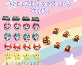 Video Game Guy/Items Mini Nail Charm Nail Decorations DIY Supplies