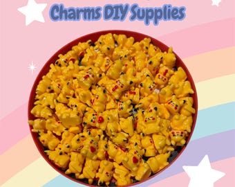 Mini 3D Resin Pika Cabochon Charms DIY Supplies