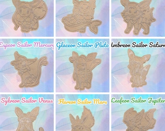 Sailor Moon  Eeveelutions 3” molds