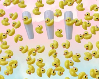 Mini Duckies Flatback Nail Charms