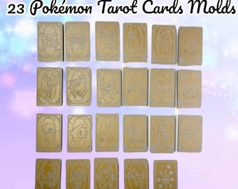 23 Pokemon Tarot cards Molds