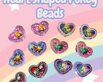 Heart Shaped Pokey Beads