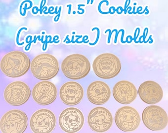 Pokey 1.5” (gripe size) Cookie Molds