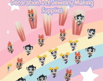 PPG Mini Nail Charms Nail Decorations DIY Jewelry Making Supplies