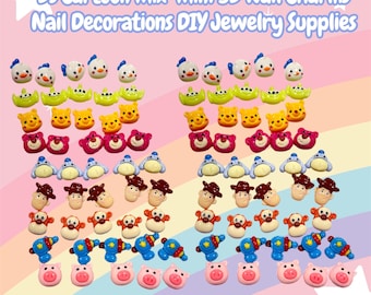 Ds Cartoon Mix 3D Nail Charms Nail Decorations DIY Jewelry Supplies