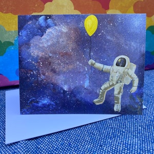 Carte de voeux astronaute