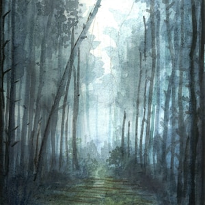 North Minnesota Forest - Medium Watercolor Print