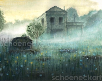 The Zone - Stalker - A Tarkovsky Film Watercolor Painting Print
