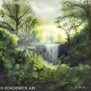 Minnehaha Falls - Small Watercolor Print