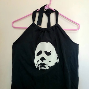 Michael Myers Cropped Halter Top