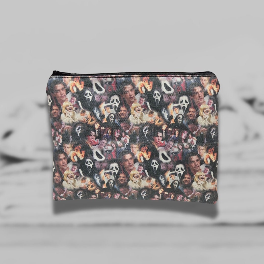 Scream Movie Character Cotton Pouch - Ghostface Zipper Bag - Etsy, image size:1066x1066