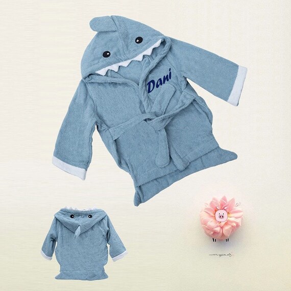 baby shark bath robe
