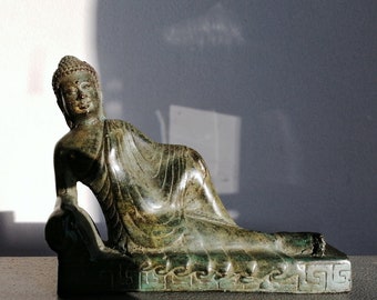 Reclining Buddha statue, small, 1