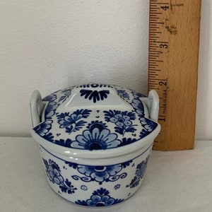 Royal Delft de Kininklijke Porceleyne Fles kleine boter pot, handbeschilderd