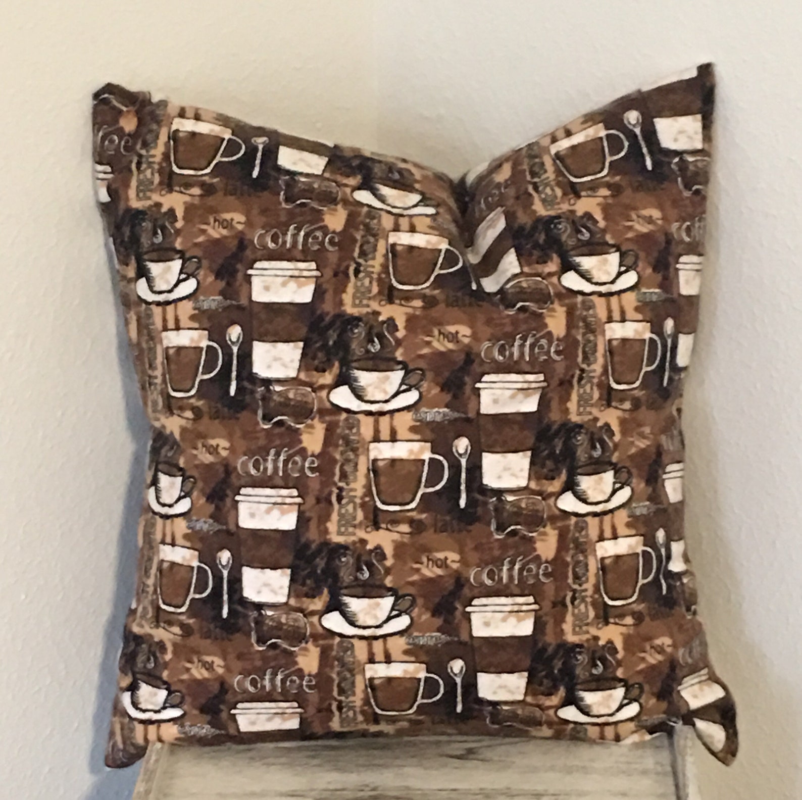 Pillow Cover 17x17 Hot Coffee Latte Espresso Etsy New Zealand