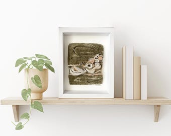 VENDIDO / APOSTROFE - Arte enmarcado en fieltro. Fieltro húmedo, fieltrado con aguja, bordado y teñido natural