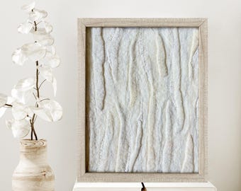 METONIMIA - Arte enmarcado en fieltro. Fieltro húmedo y fieltro con aguja