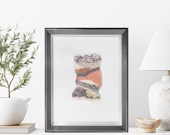 VENDIDO / EPENTESIS- Tejido. Lana natural, tintes naturales y aplicación de láminas de oro.