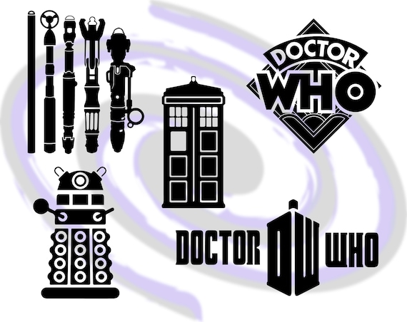Download Dr Who Svg Bundle Tardis Sonic Screwdriver Dalek Etc Etsy