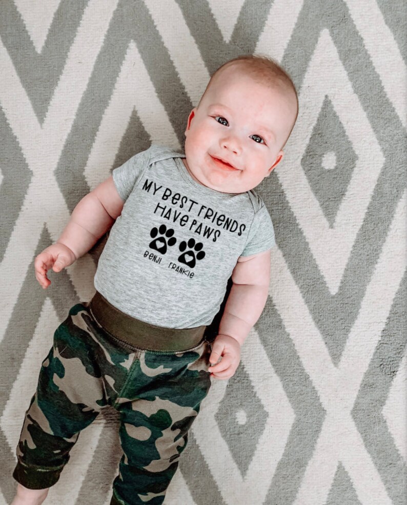 Download My Best Friends Have Paws Custom Onesie® Baby Onesie Custom | Etsy