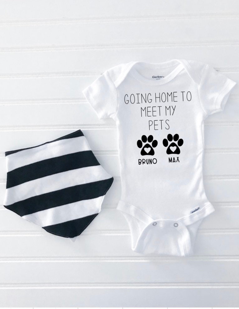 Going Home To Meet My Pets Custom Onesie® Dog Onesie Cat Etsy