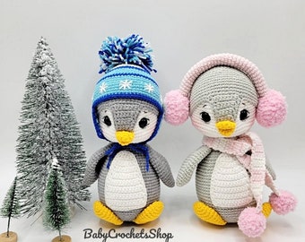 Crochet Penguin Toy: Handmade Stuffed Animal, Nursery Decor