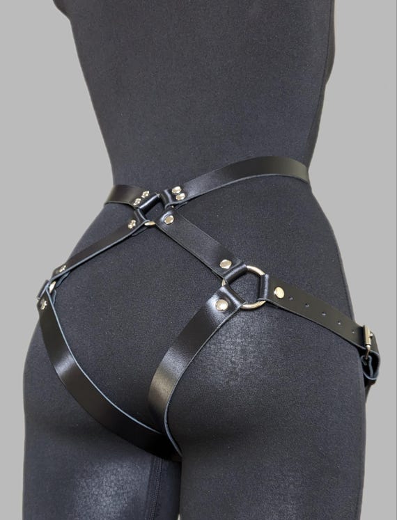 Bdsm Legs Harness, Garter Harness , Leather Leg Bondage  display picture 3