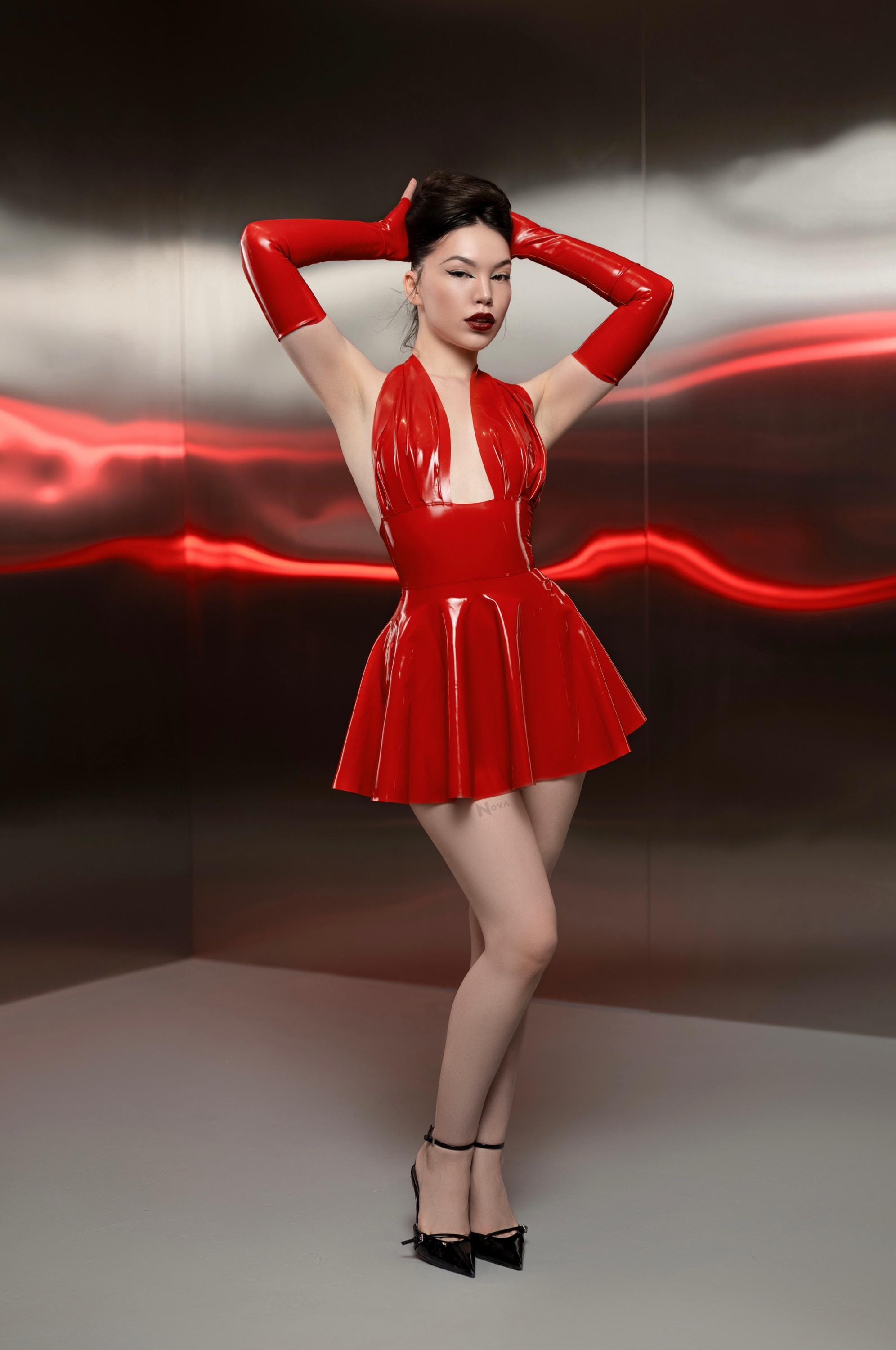 Latex Dress Red - Etsy Latex Dress Red - Etsy